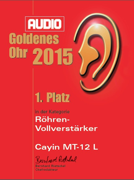 Cayin MT-12L rörförstärkare med EL84EH, träfront