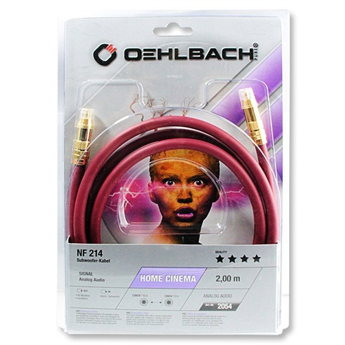 Oehlbach NF-214 Subwooferkabel Bordeaux 