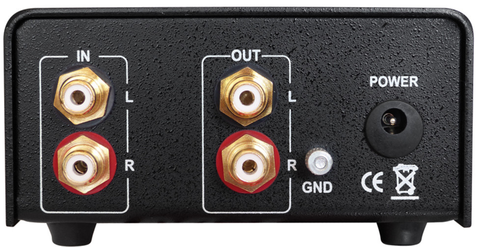 Vincent PHO-200 RIAA-steg för vinylspelare, svart