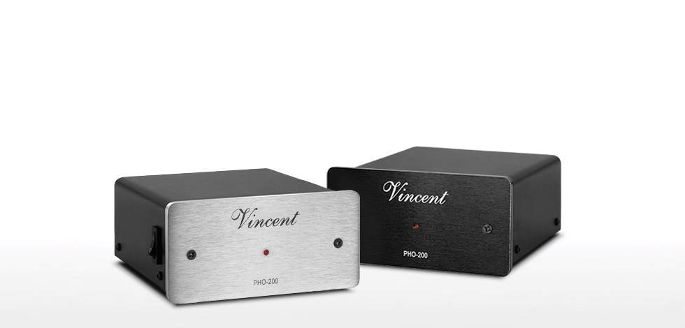 Vincent PHO-200 RIAA-steg för vinylspelare, silver