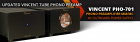 Vincent PHO-701 rrbestyckat RIAA-steg med ECC82 & USB fr vinylspelare, svart