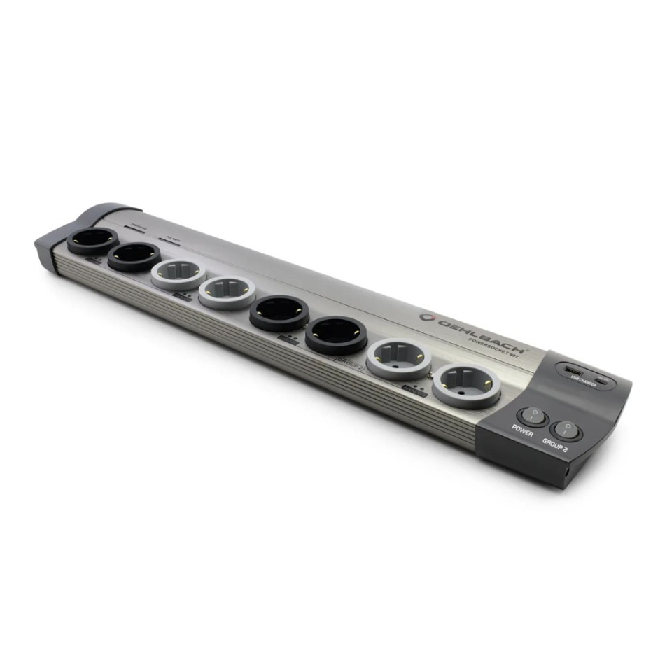 Oehlbach Powersocket 907 MKII strömfilter & USB-laddare
