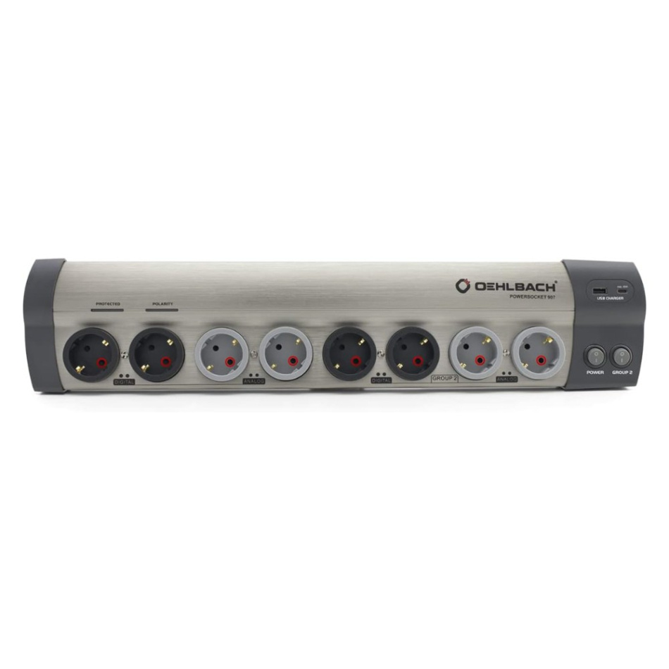Oehlbach Powersocket 907 MKII strömfilter & USB-laddare