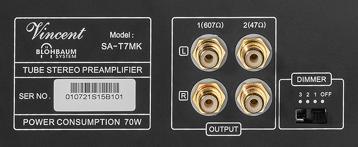 Vincent SA-T7MK rörbestyckat stereoförsteg med Bluetooth & DAC, svart