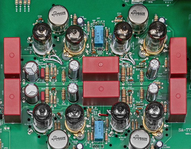 Vincent SA-T7MK rörbestyckat stereoförsteg med Bluetooth & DAC, silver