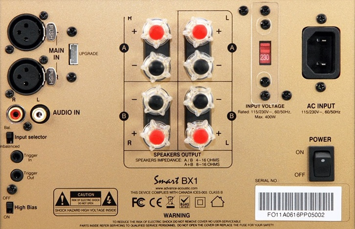 Advance Acoustic Smart BX1 stereoslutsteg i kompakt format, vit