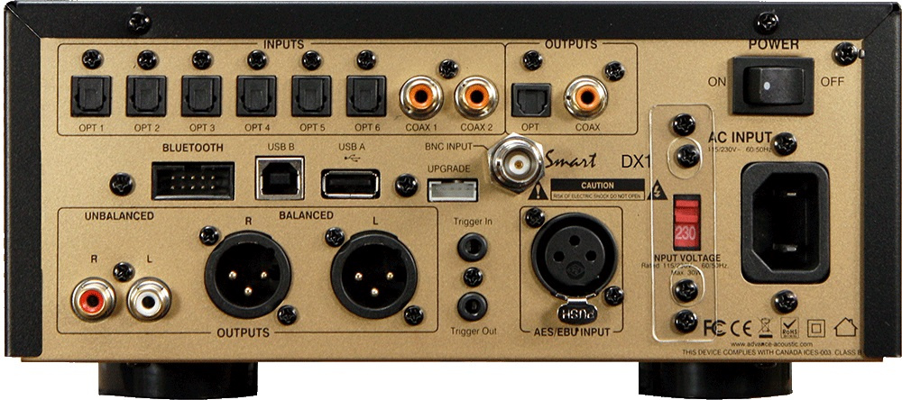 Advance Acoustic Smart DX1, midi-DAC svart