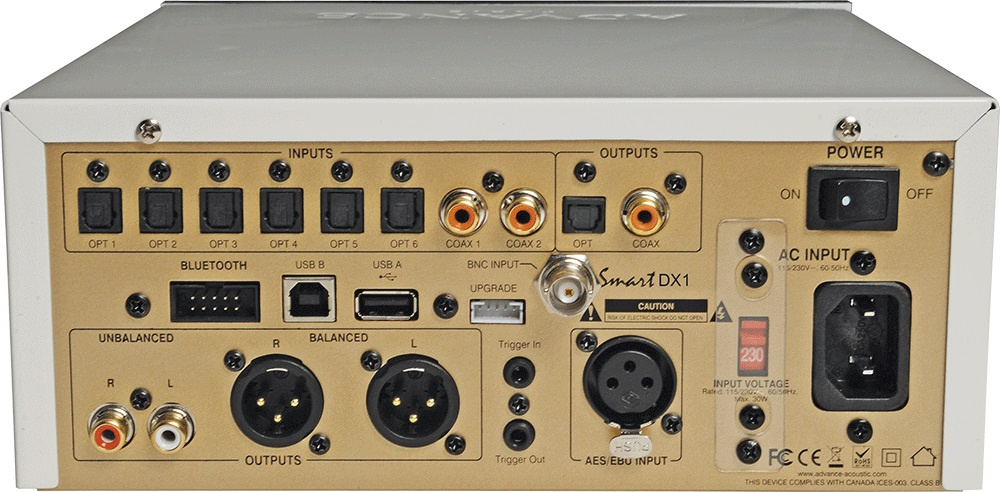 Advance Acoustic Smart DX1, midi-DAC vit