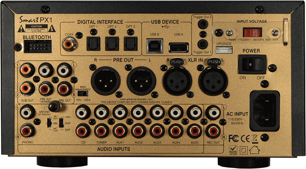 Advance Acoustic Smart PX1 stereoförsteg i kompakt format, svart