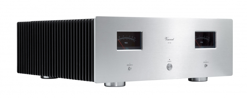 Vincent SP-332 rörbestyckat stereoslutsteg med XLR, silver Returexemplar