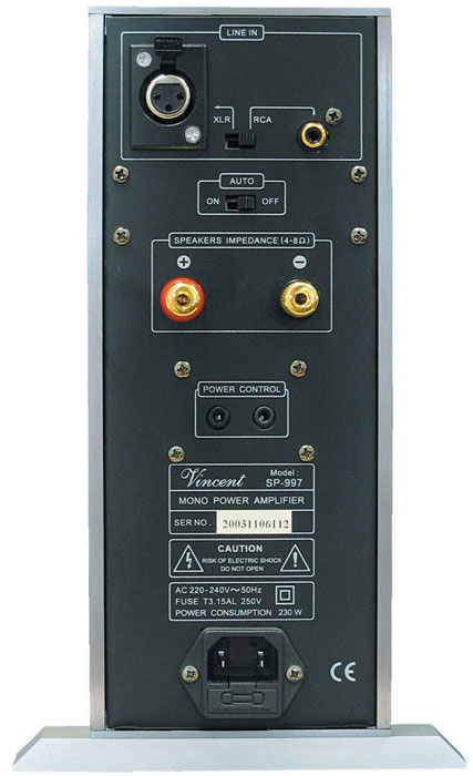 Vincent SP-997 monoblock, titan/silver