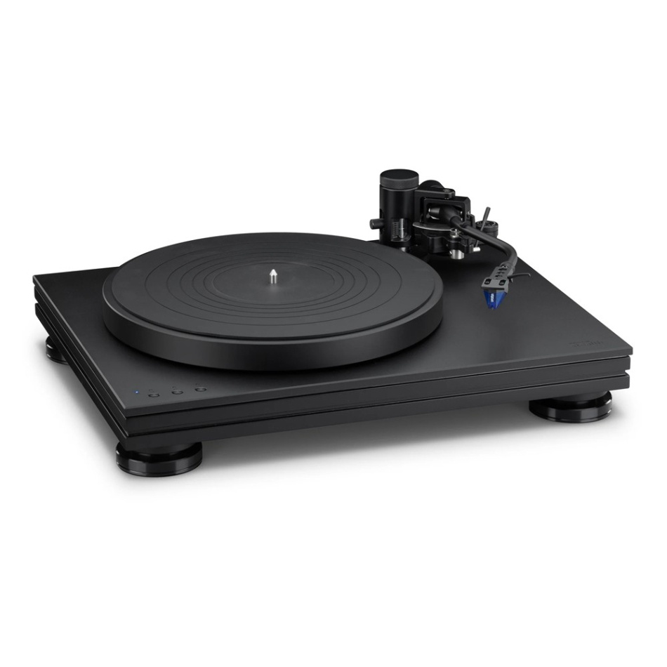 Music Hall Stealth direktdriven skivspelare med Ortofon 2M Blue-pickup, svart