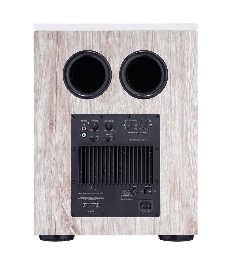 Heco Aurora Sub30A, aktiv subwoofer Ivory White