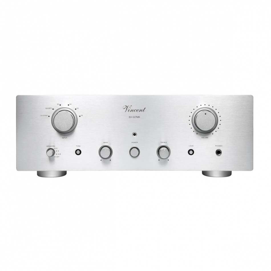 Vincent SV-227MK förstärkare med DAC, silver