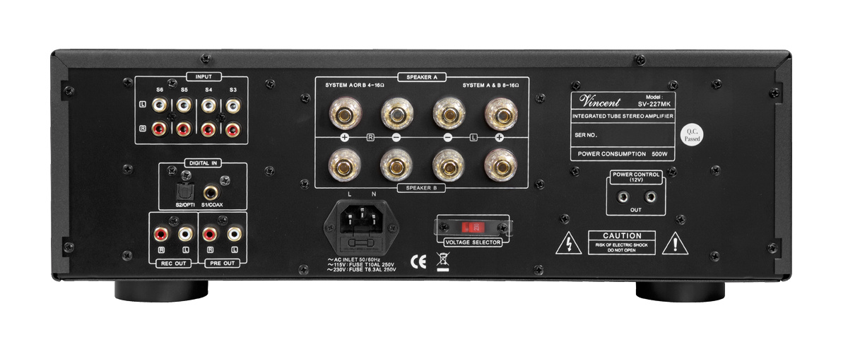 Vincent SV-227MK förstärkare med DAC, silver