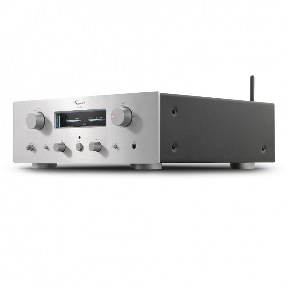 Vincent SV-228 rörbestyckad stereoförstärkare med DAC & Bluetooth, silver