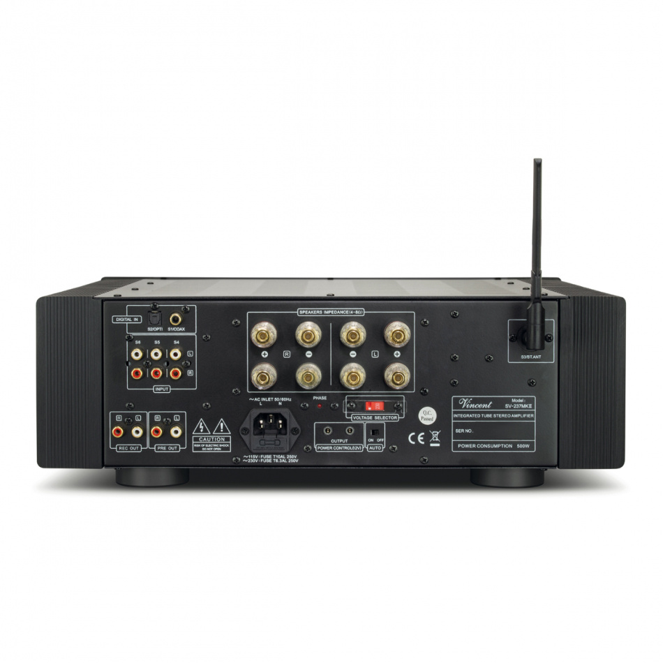 Vincent SV-237MKII rörbestyckad stereoförstärkare med DAC & Bluetooth, silver