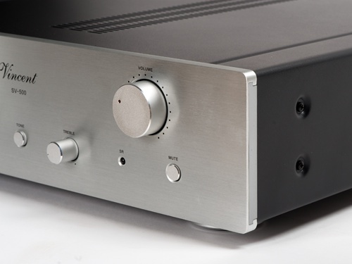 Vincent SV-500 rörbestyckad stereoförstärkare med DAC, silver