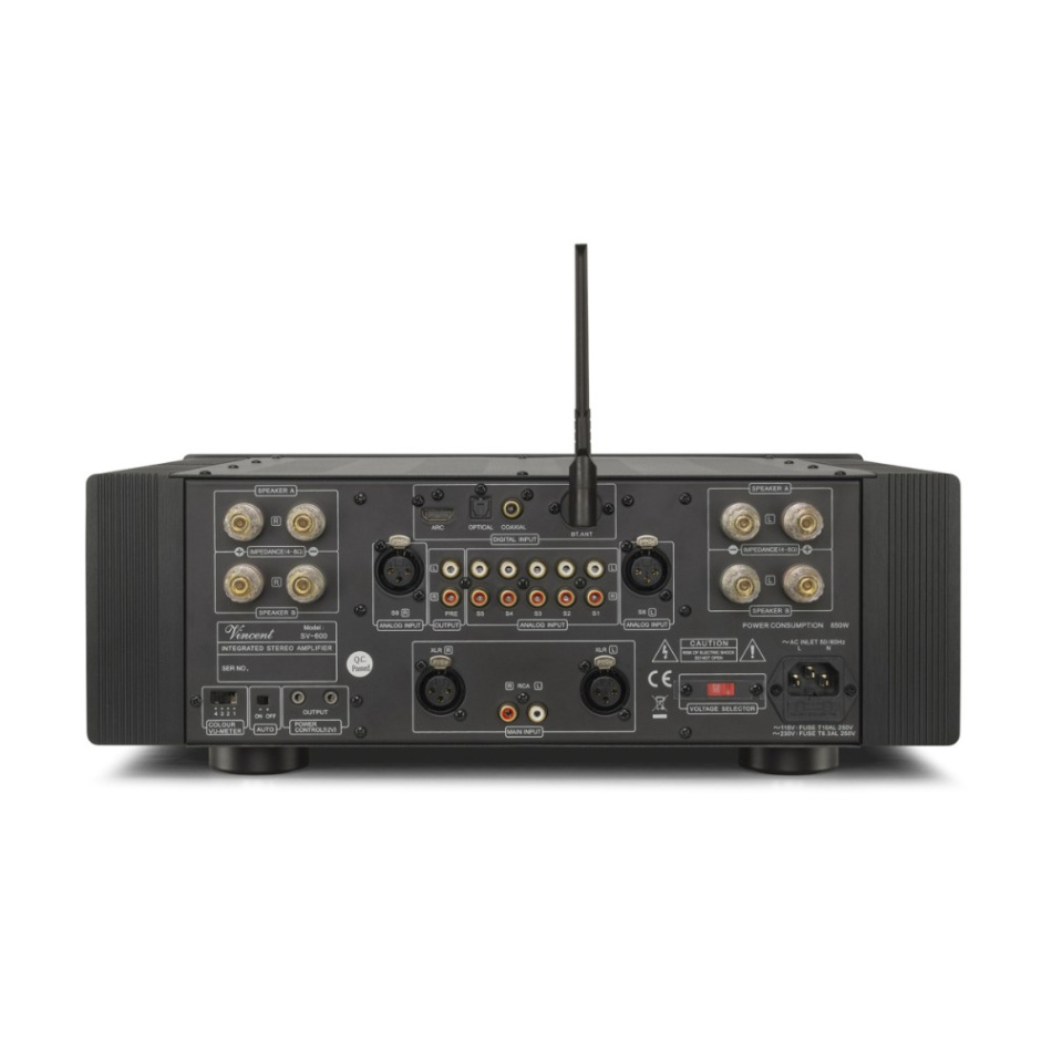 Vincent SV-600 stereoförstärkare med Bluetooth, HDMI & DAC, svart