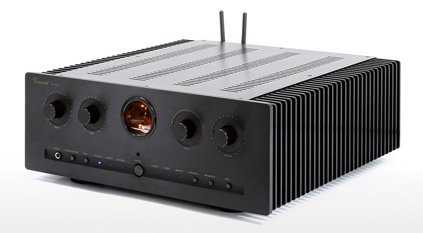 Vincent SV-737 rörbestyckad stereoförstärkare med DAC, svart