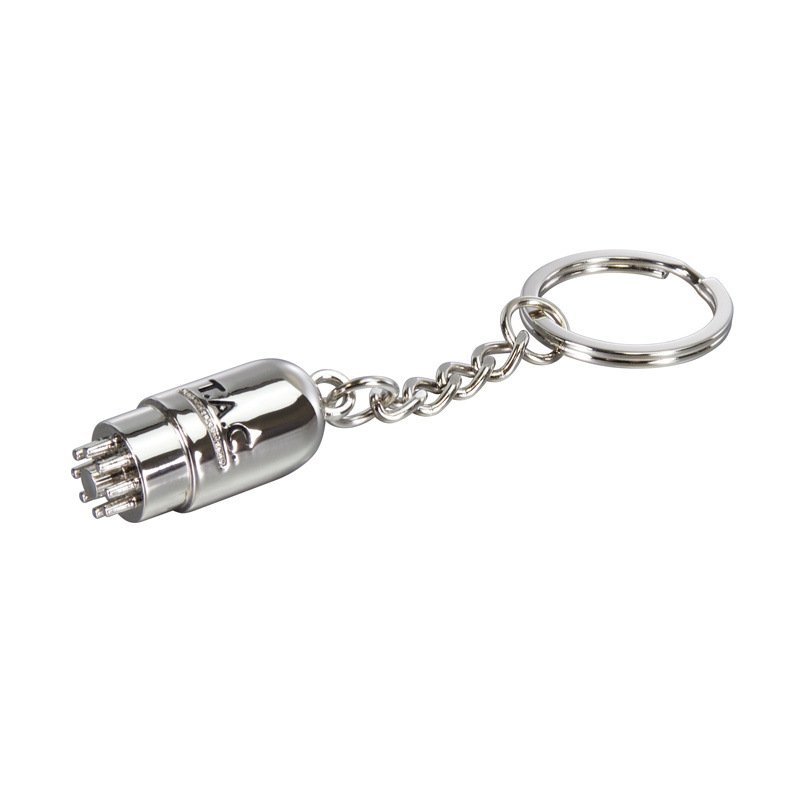 T.A.C. Tube Keyring Metallic