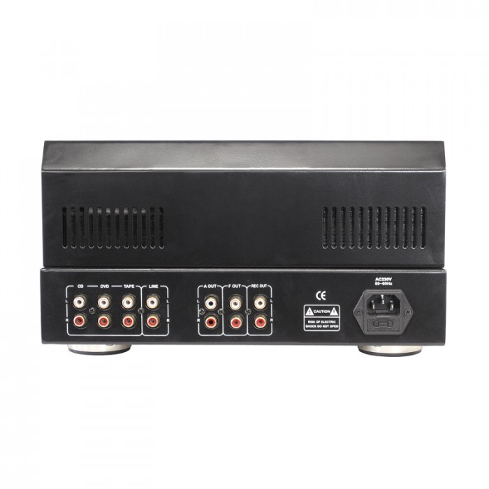 Dynavox TPR-1 kompakt rörbestyckat stereoförsteg, svart