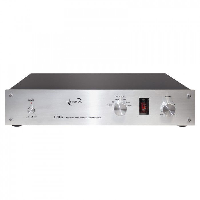 Dynavox TPR-43 rörbestyckat stereoförsteg, silver