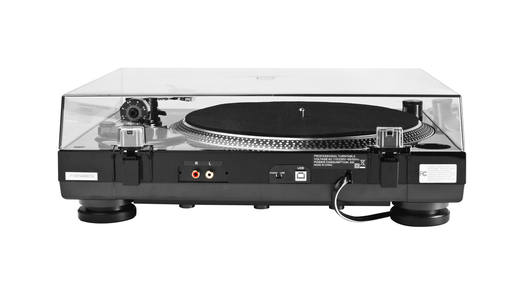 Music Hall USB-1 vinylspelare med USB digitalisering & pitch, svart