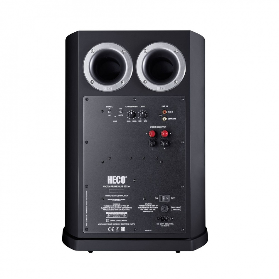 Heco Victa Elite Sub 252A subwoofer, svart