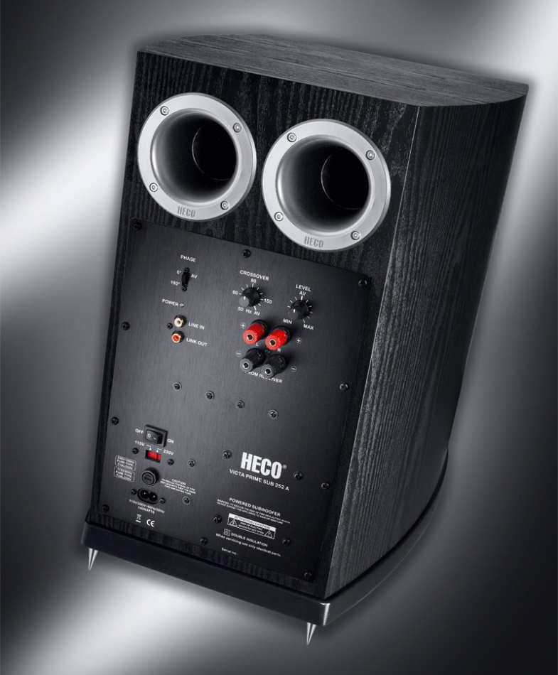 Heco Victa Prime Sub 252A aktiv subwoofer, svart