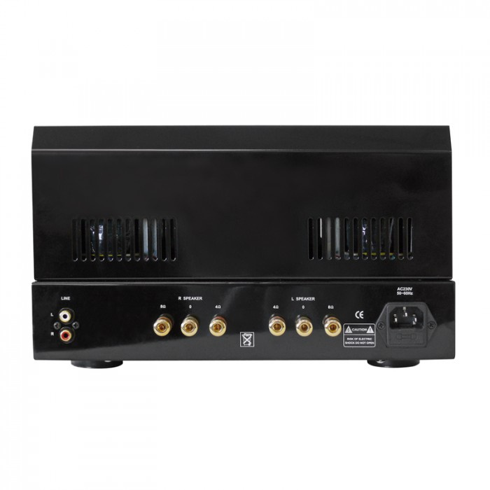 Dynavox VR-20 rörförstärkare med 6P6P-effektrör, svart