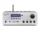 Dynavox VT80MK kompakt stereoförstärkare med Bluetooth & Radio, silver Dynavox VT80MK kompakt stereoförstärkare med Bluetooth & Radio, silver