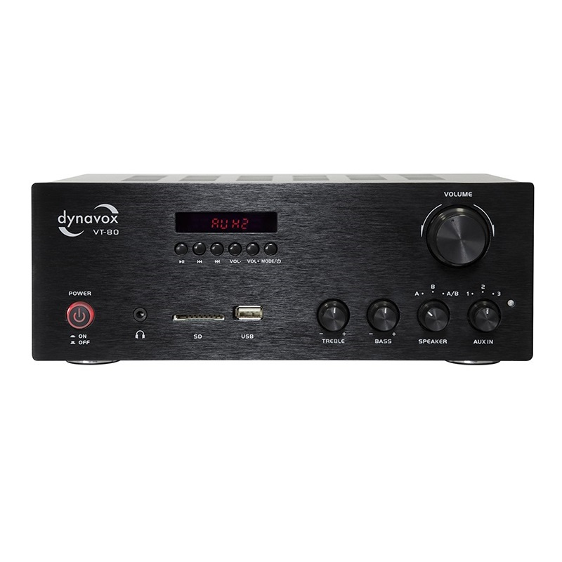 Dynavox VT80  kompakt stereoförstärkare med Bluetooth, svart