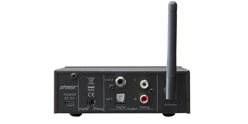 Advance Acoustic WTX-1000 Bluetooth-mottagare med digital ut