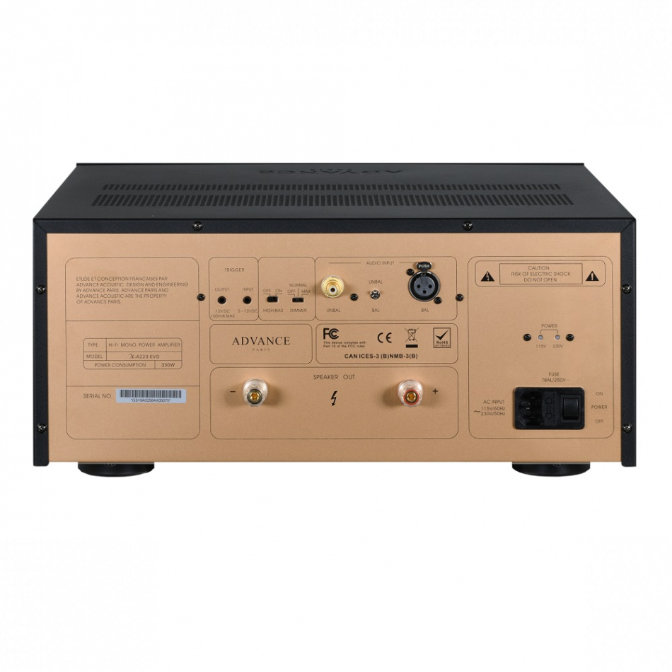 Advance Acoustic X-A220 EVO, monoblock med VU-mätare