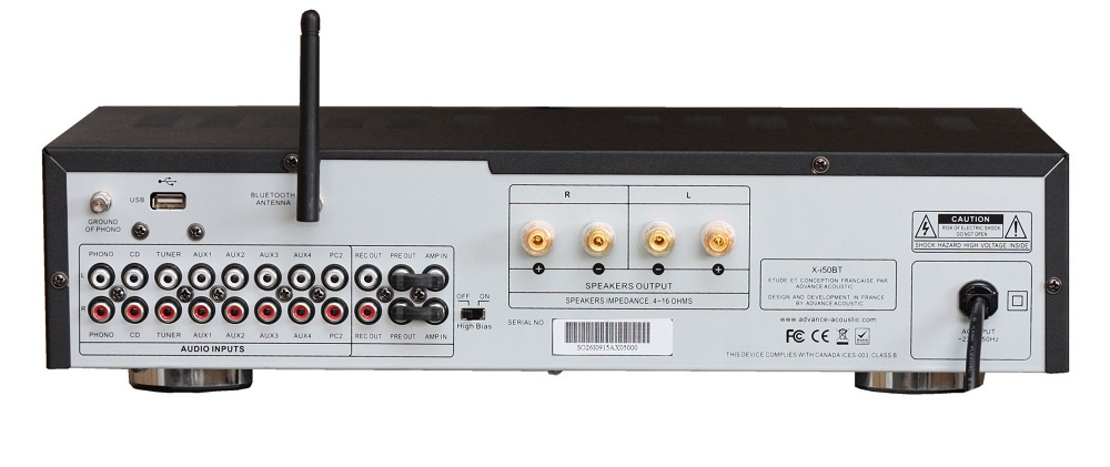 Advance Acoustic X-i50BT, stereoförstärkare med Bluetooth & RIAA-steg
