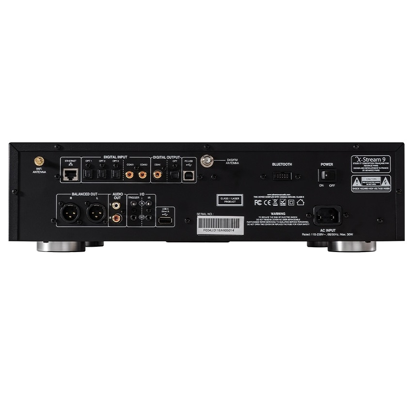 Advance Acoustic X-Stream 9 nätverksspelare med CD, radio & DAC
