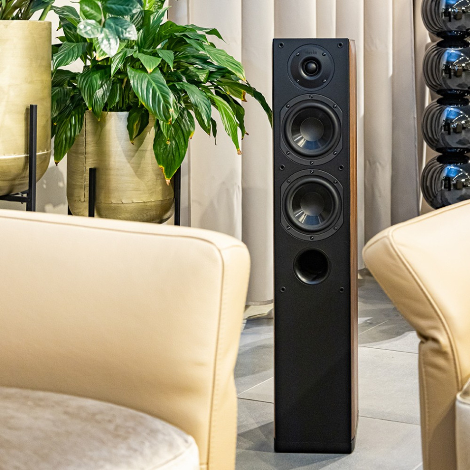 Indiana Line Nota 550 X golvhögtalare, ljus valnöt par