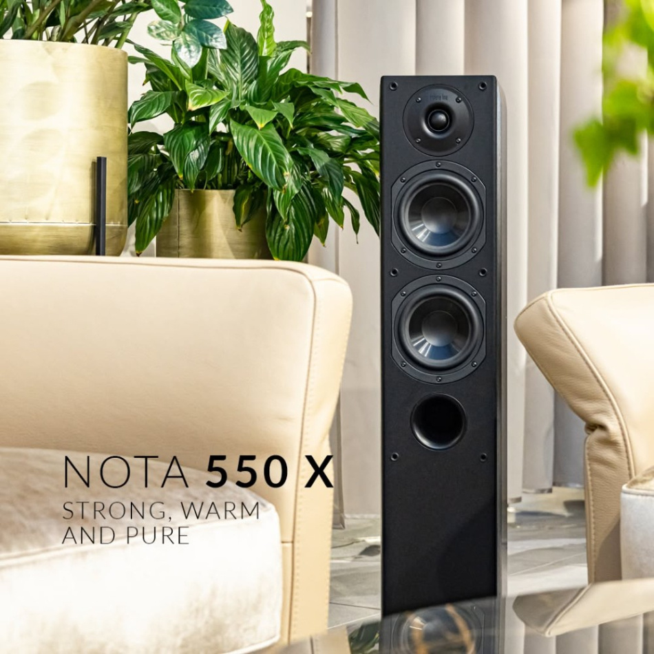 Indiana Line Nota 550 X golvhögtalare, svart par