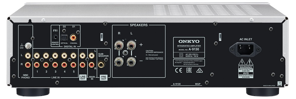 Onkyo A-9130 stereoförstärkare med DAC, silver