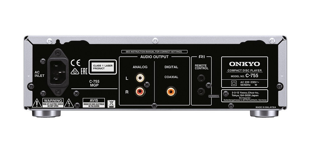 Onkyo C-755 CD-spelare, silver