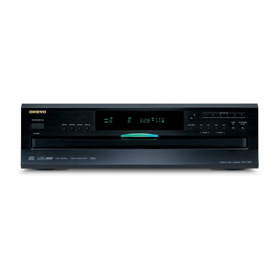 Onkyo DX-C390 CD-växlare, svart
