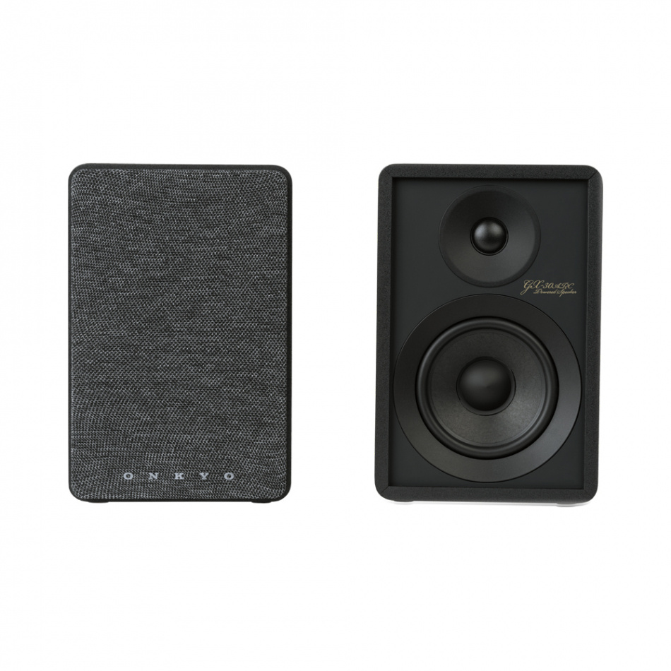 Onkyo GX-30ARC aktiva stereohögtalare med HDMI ARC, svart par