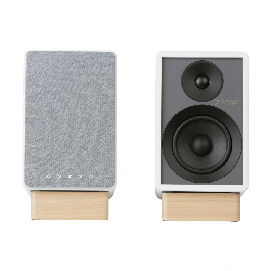 Onkyo GX-30ARC aktiva stereohögtalare med HDMI ARC, vitt par