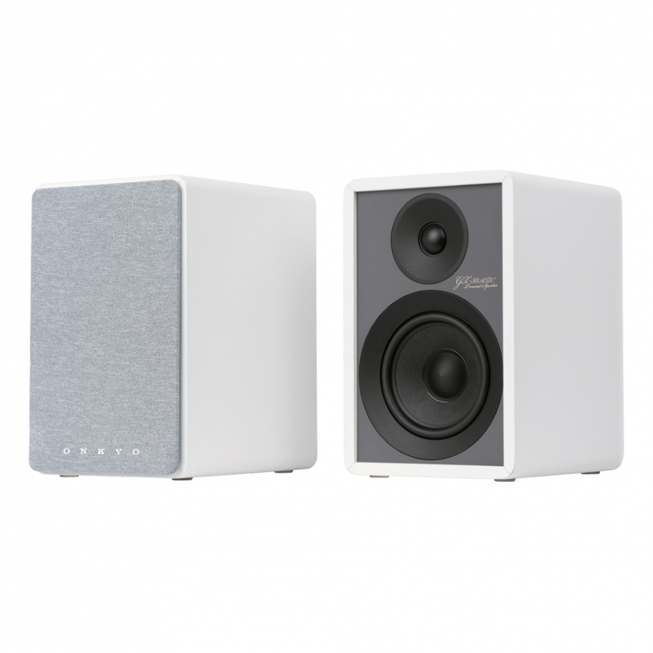 Onkyo GX-30ARC aktiva stereohögtalare med HDMI ARC, vitt par