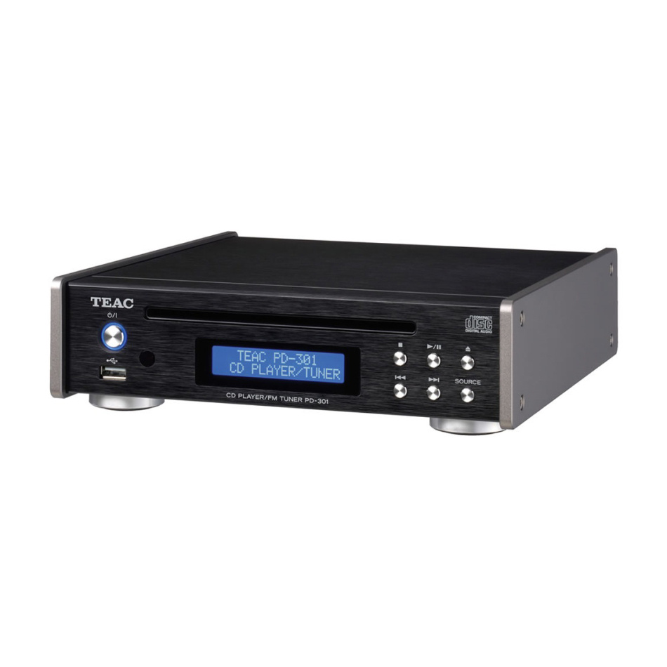 Teac PD-301DAB-X kompakt CD-spelare med radio, svart