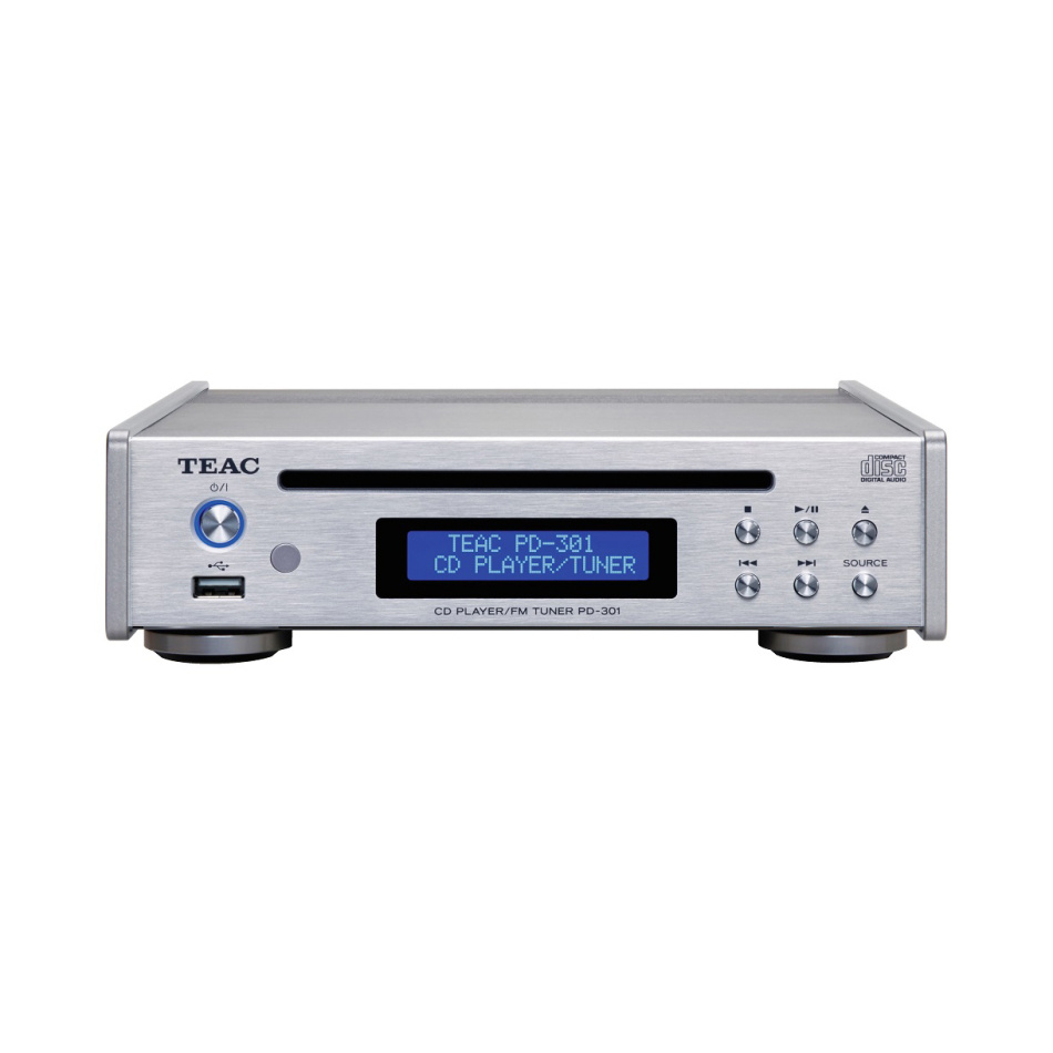 Teac PD-301DAB-X kompakt CD-spelare med radio, silver