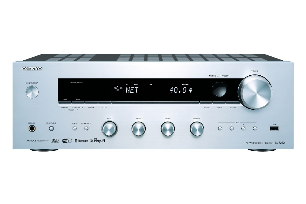 Onkyo TX-8250 förstärkare med nätverk, silver