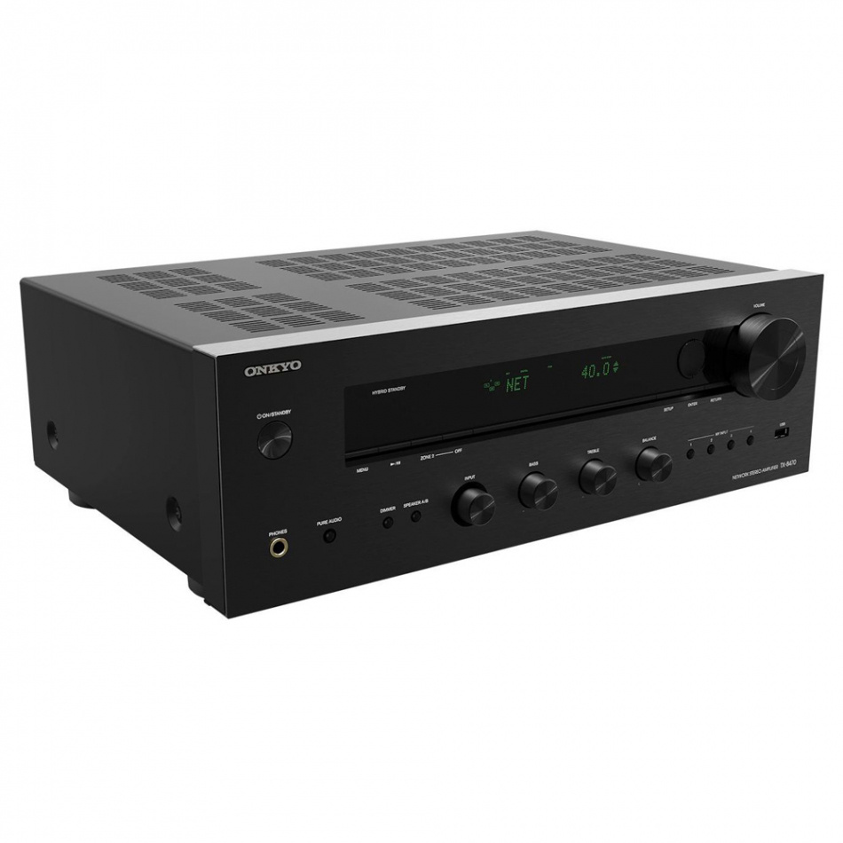 Onkyo TX-8470 stereoförstärkare med nätverk, HDMI & RIAA-steg