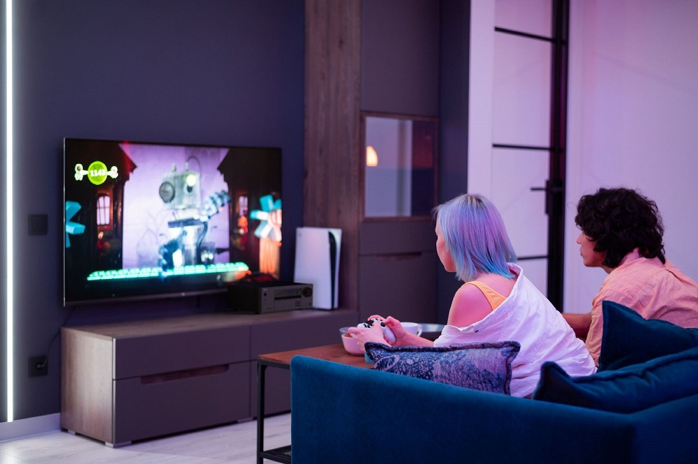 Onkyo TX-NR5100 hemmabioförstärkare med Dolby Atmos & IMAX Enhanced, svart